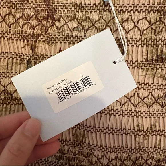 New Hill House Vivi nap mini dress in multi equestrian toile stretch crepe - Picture 11 of 12